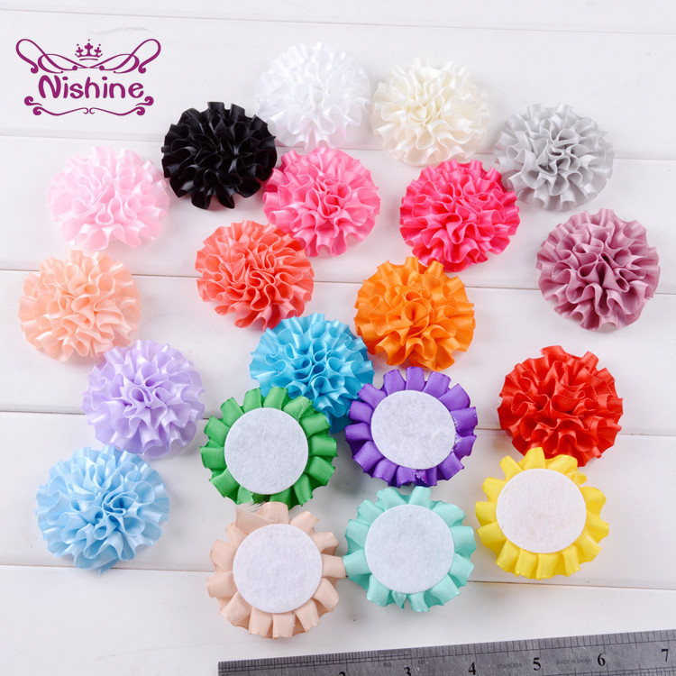 Art And Craft Hair - 50 Stks/partij Polyester Lint Bloem Haaraccessoires
