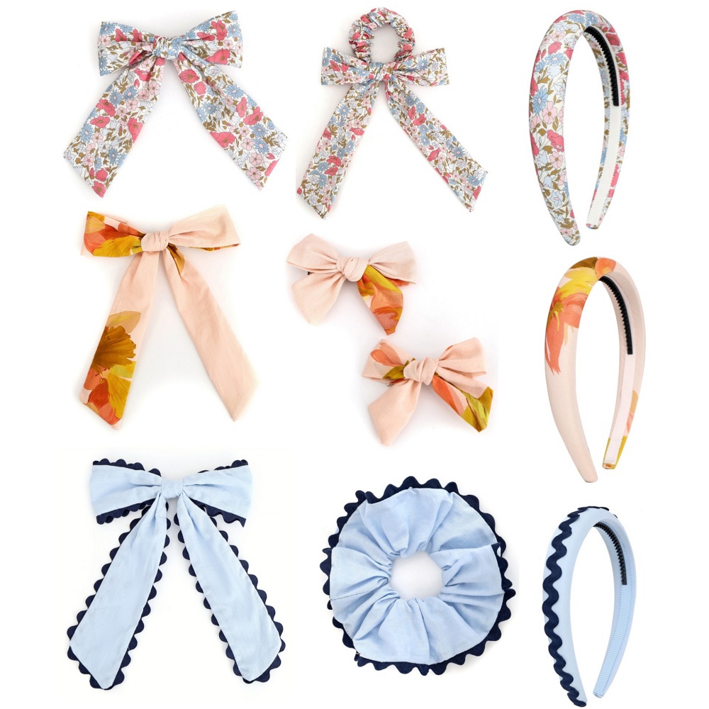 Art And Craft Hair - gebreide haarband met bloemenstrik voor kinderen