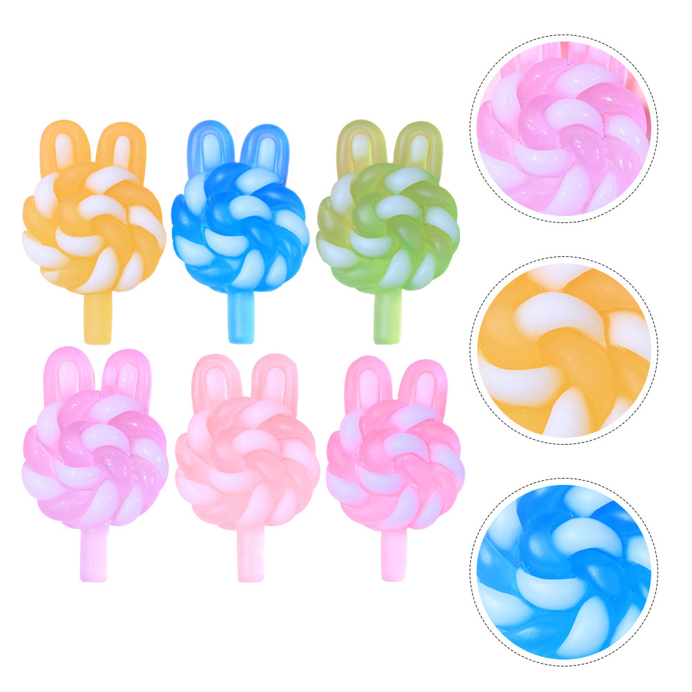 Art Craft Gifts - 24 stuks schattige cartoon lollybedels konijnvormige