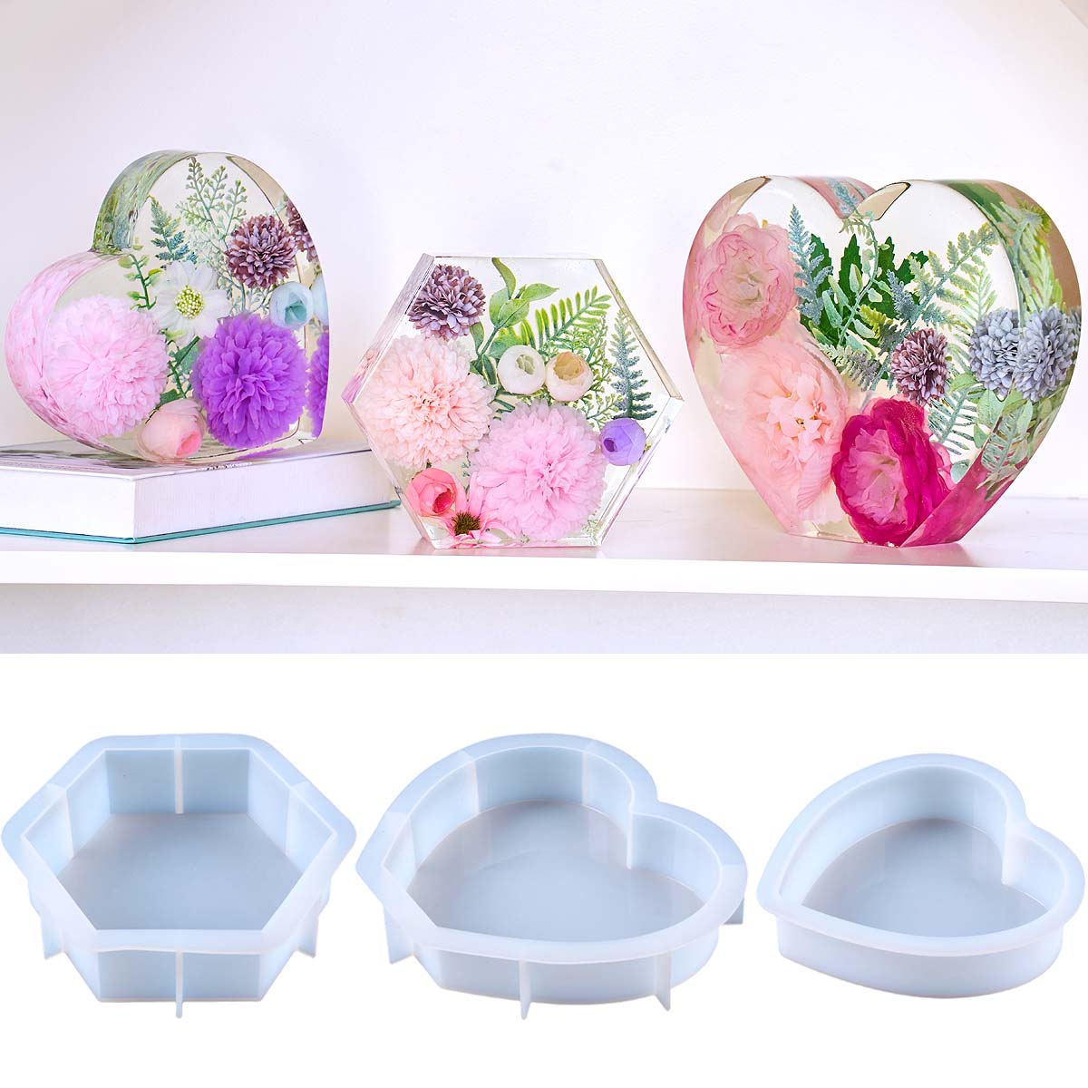 Resin Casting Mold - Grote liefde siliconen mal DIY hart