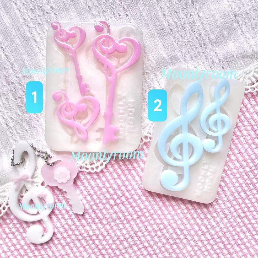 Resin Casting Mold - Muzieknoot accessoires hars gietvorm siliconen mal