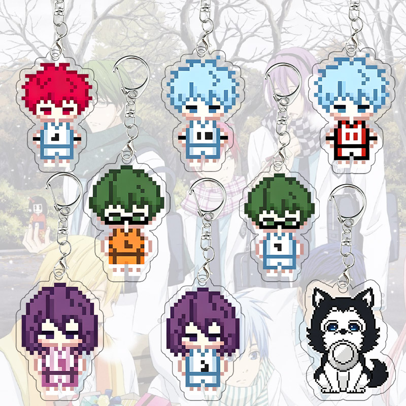 Art Craft Gifts - Kuroko's Basketball Pixel Art Acryl sleutelhanger