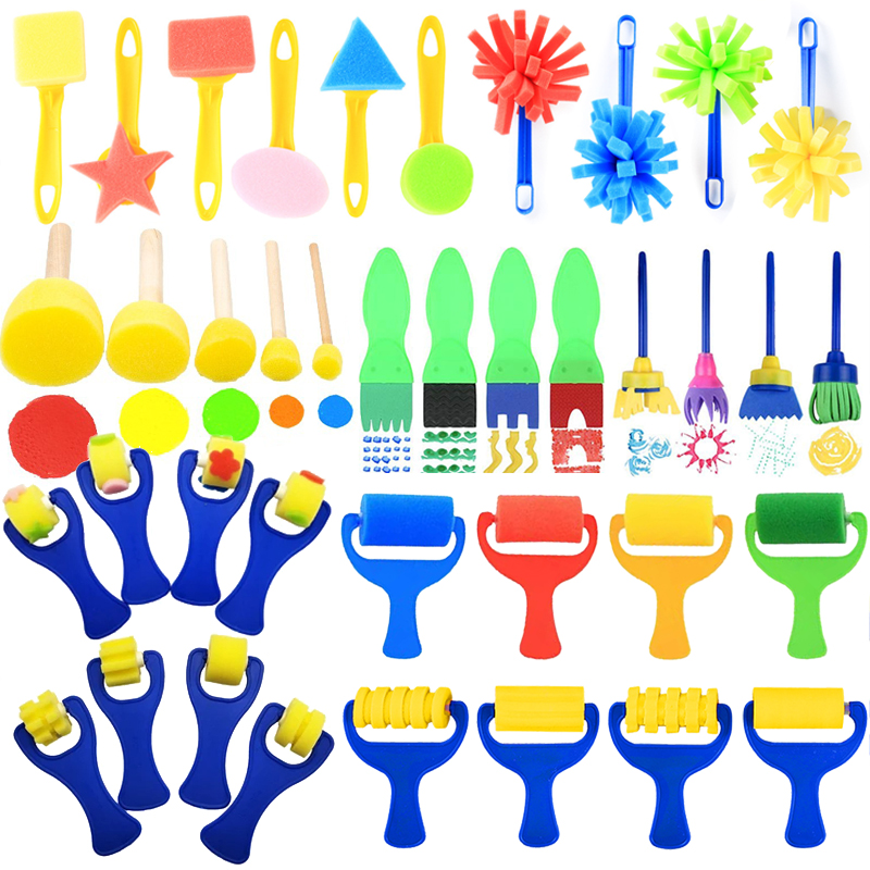 Art Craft 4 Years Old - Kinderen tekenen spons speelgoed kunst ambacht