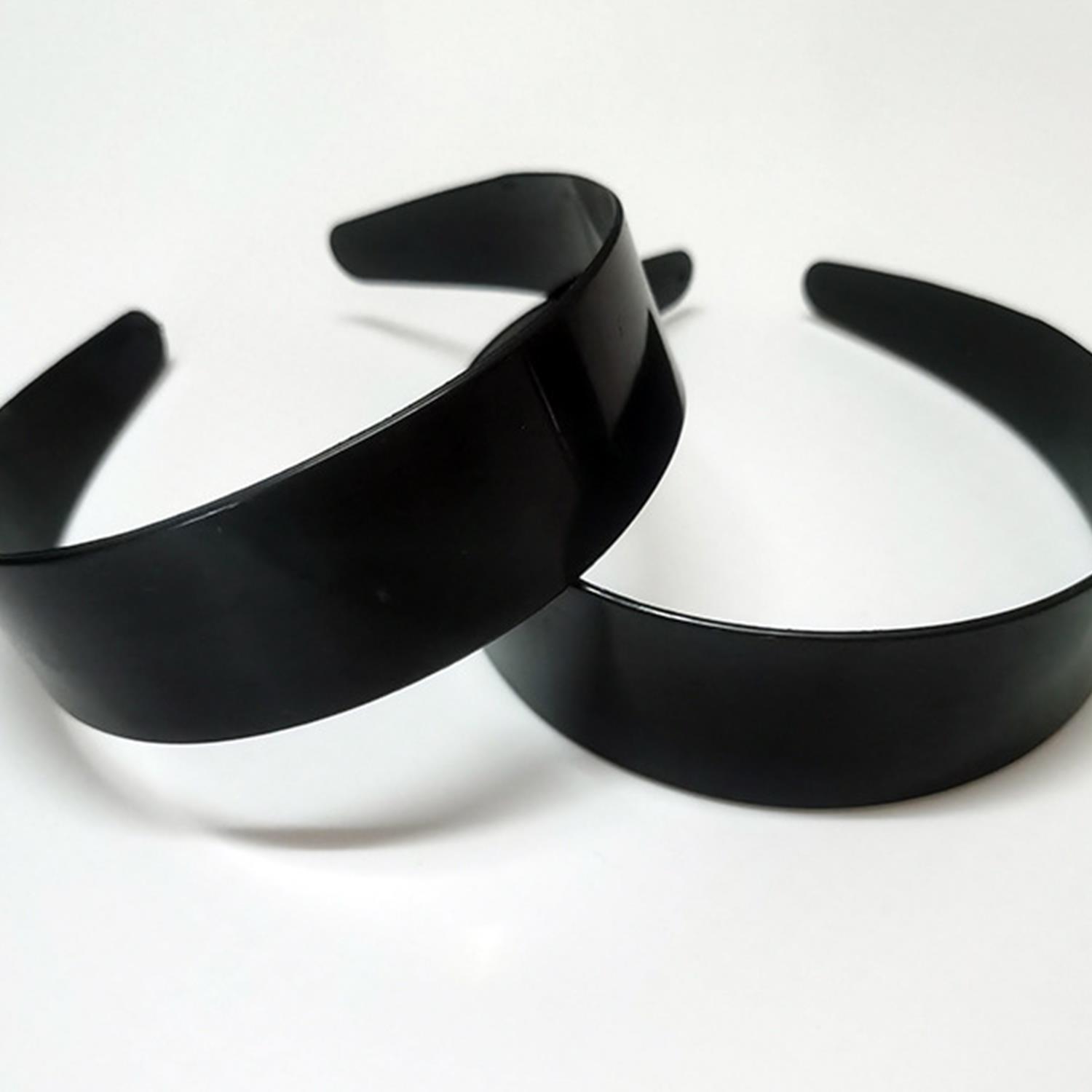 Eenvoudige zwarte brede hoofdb - Art And Craft Hair recensie en prijs
