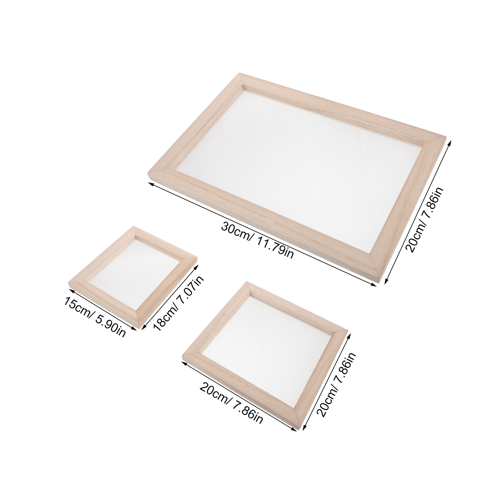 3-delige houten papiermaakfram - Art Craft Project recensie en prijs