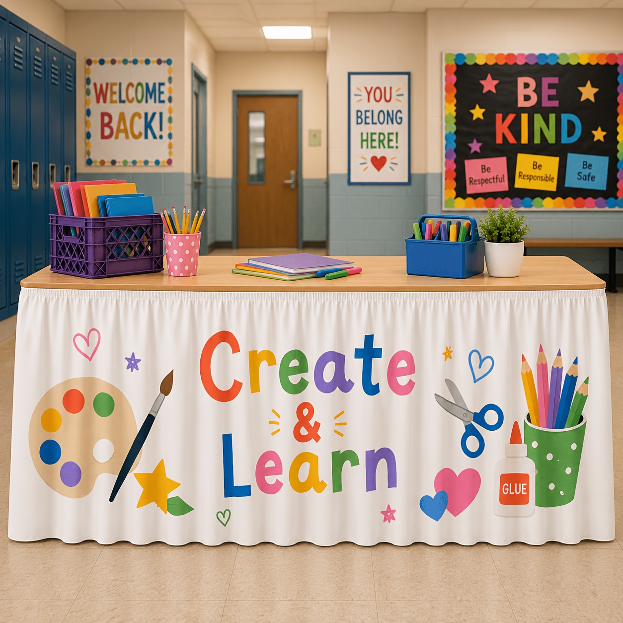 1 tafelkleed-tafelrok, creatie - Art Craft Classes recensie en prijs