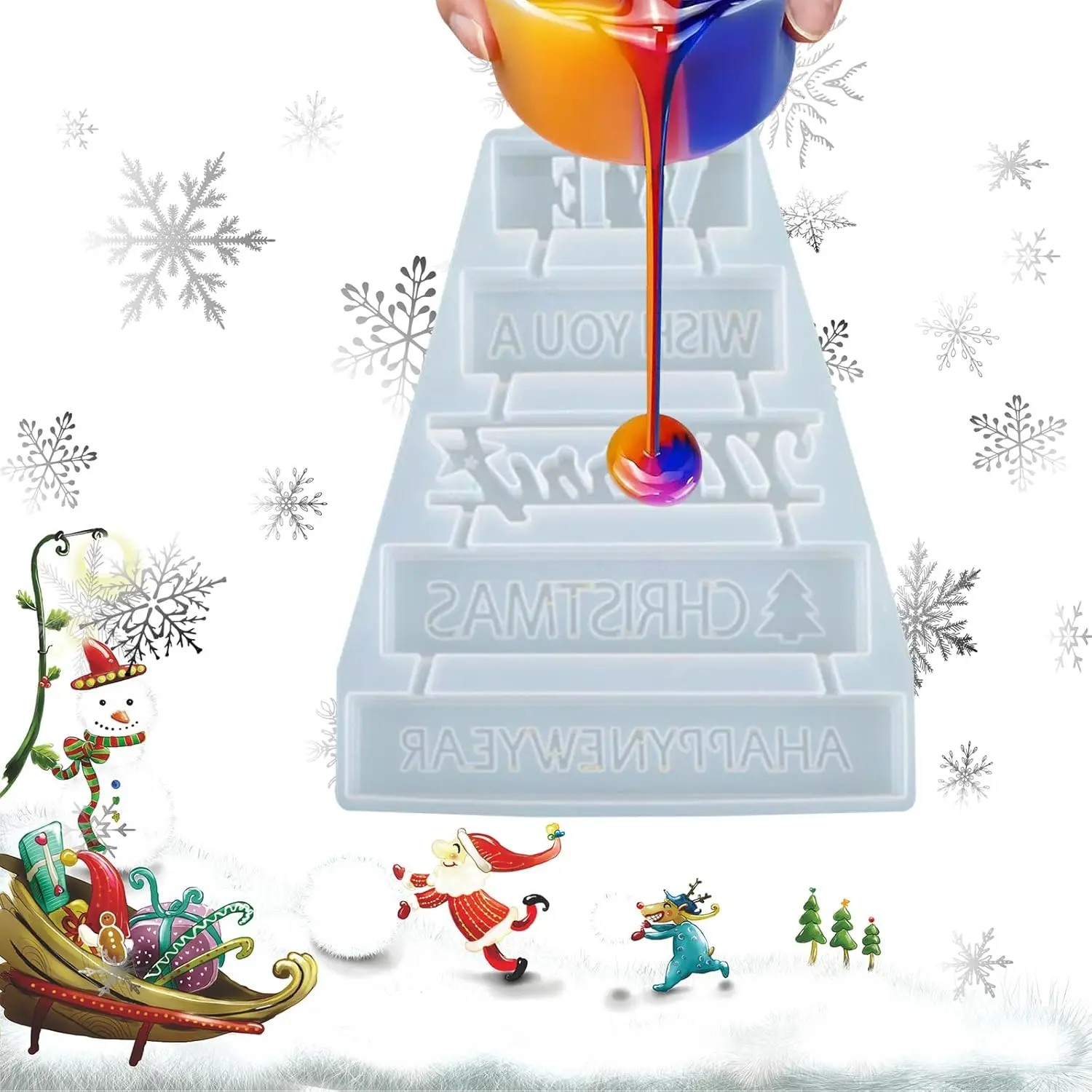 3D Merry Christmas Sign Harsvo - Resin Casting Mold recensie en prijs