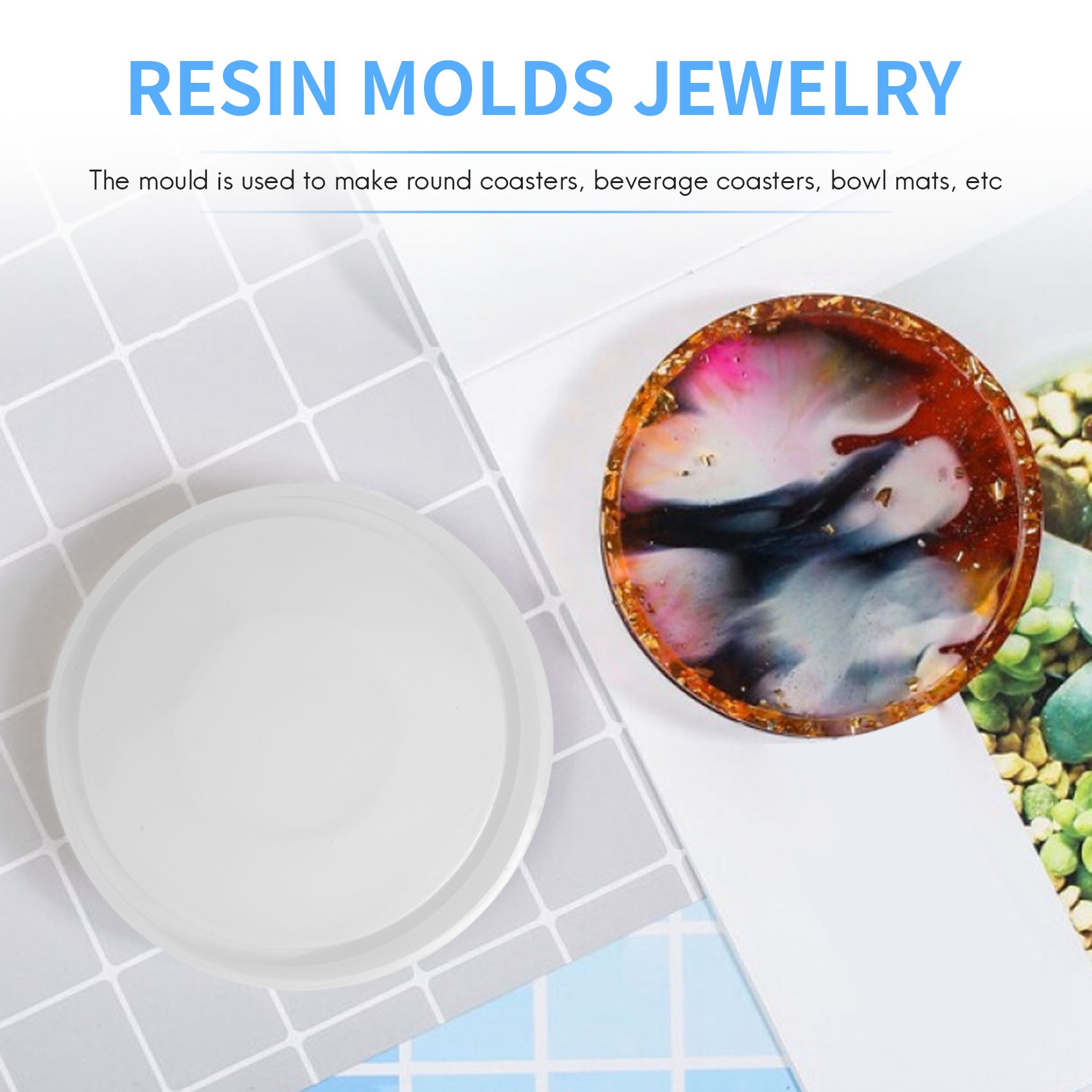 ABQR 4-pack grote diy ronde on - Resin Casting Mold recensie en prijs