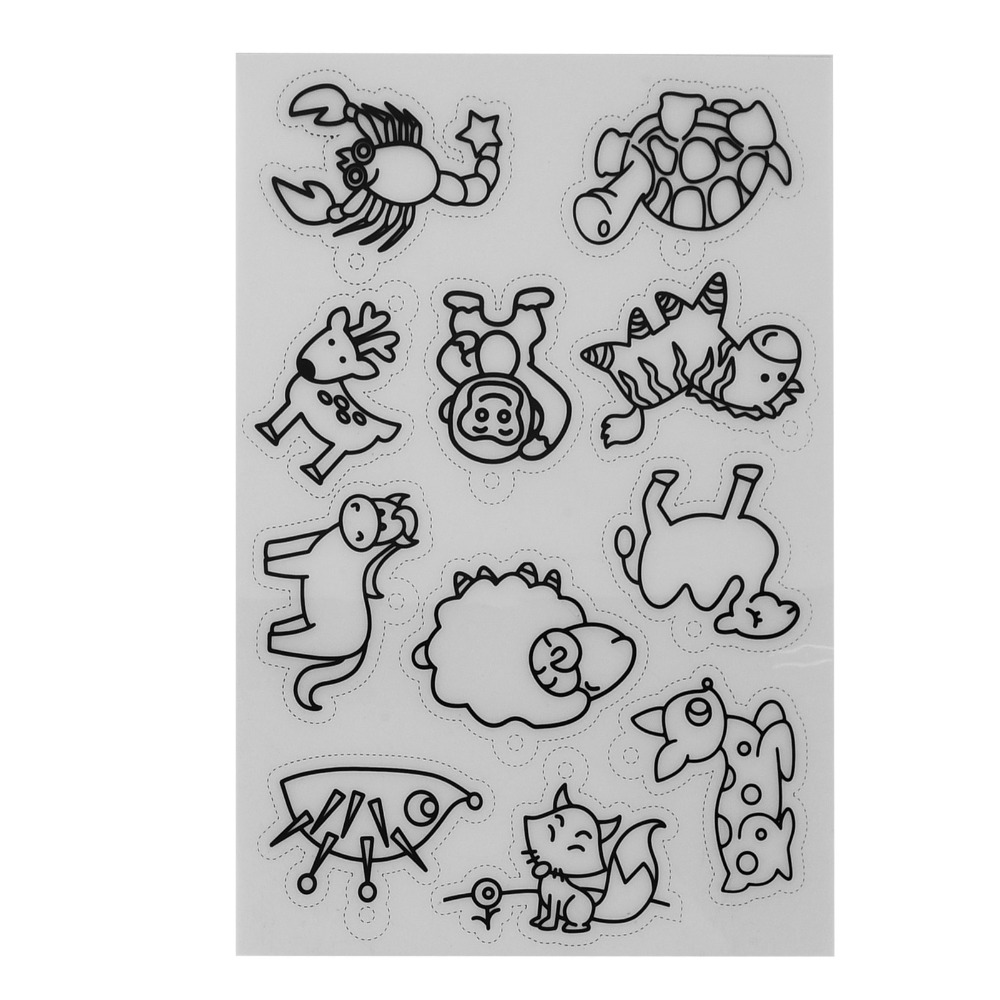 8 STUKS Schattige dieren krimp - Craft And Art Difference recensie en prijs