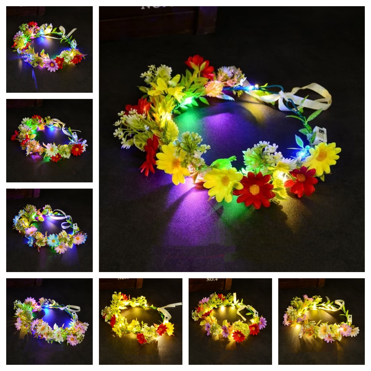 LED Lichtgevende Bloemenkrans  - Art And Craft Hair recensie en prijs
