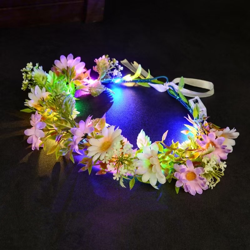 LED Lichtgevende Bloemenkrans  - Art And Craft Hair recensie en prijs