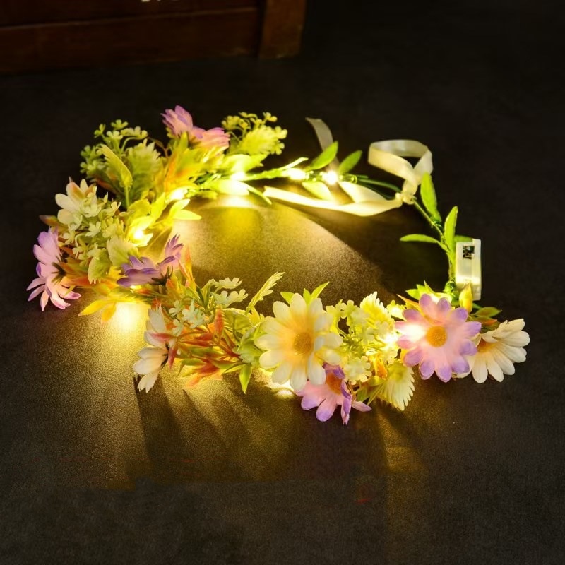 LED Lichtgevende Bloemenkrans  - Art And Craft Hair recensie en prijs